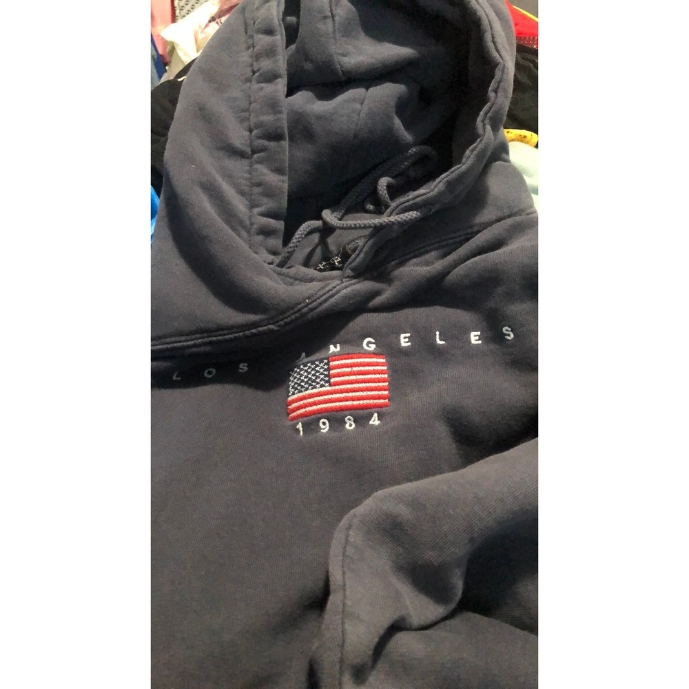 Brandy Melville John Galt Vtg hoodie navy Los Angeles 1984 unisex one size